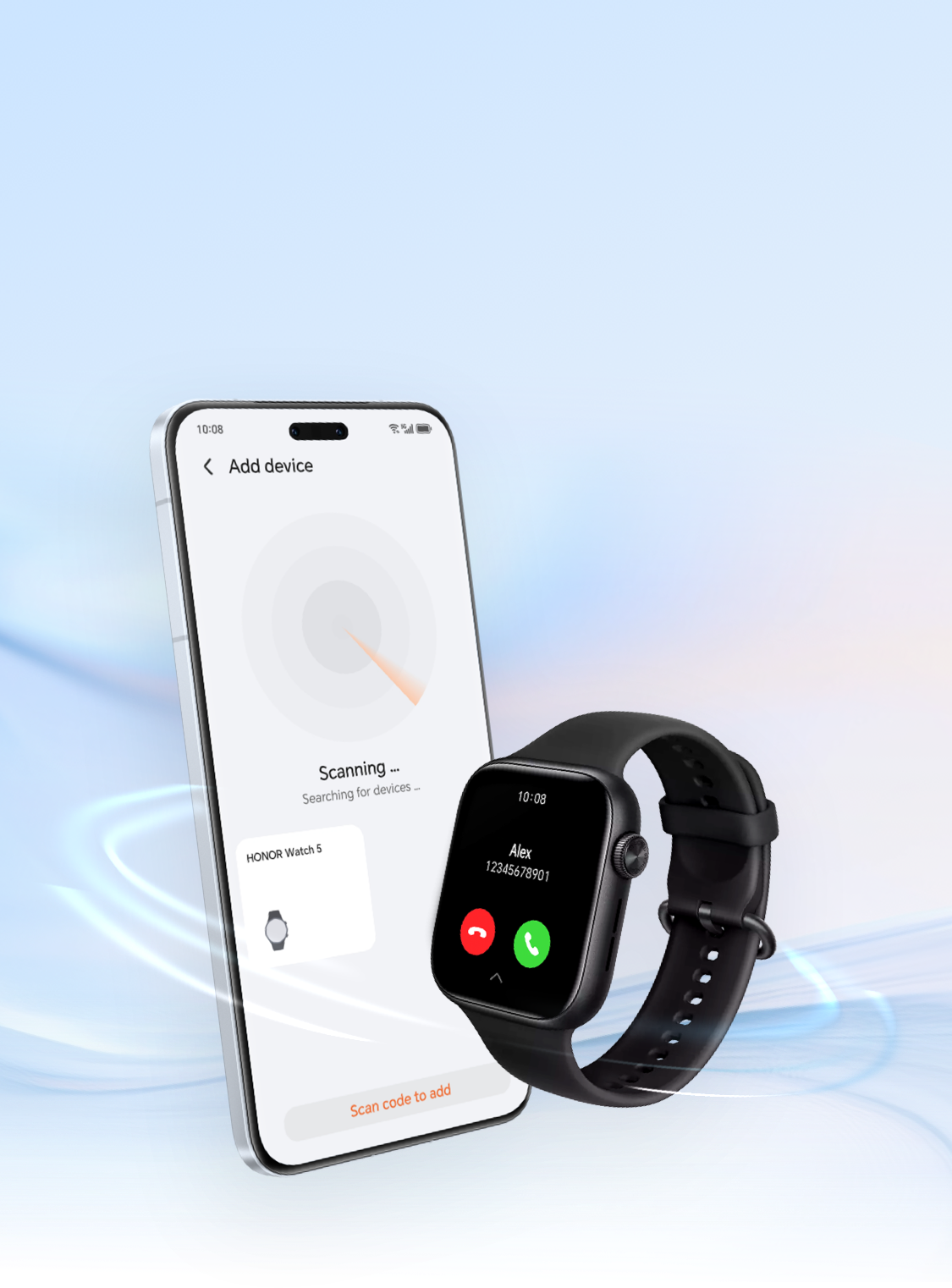 Your everyday life becomes more efficient when you connect your HONOR watch to your phone.
