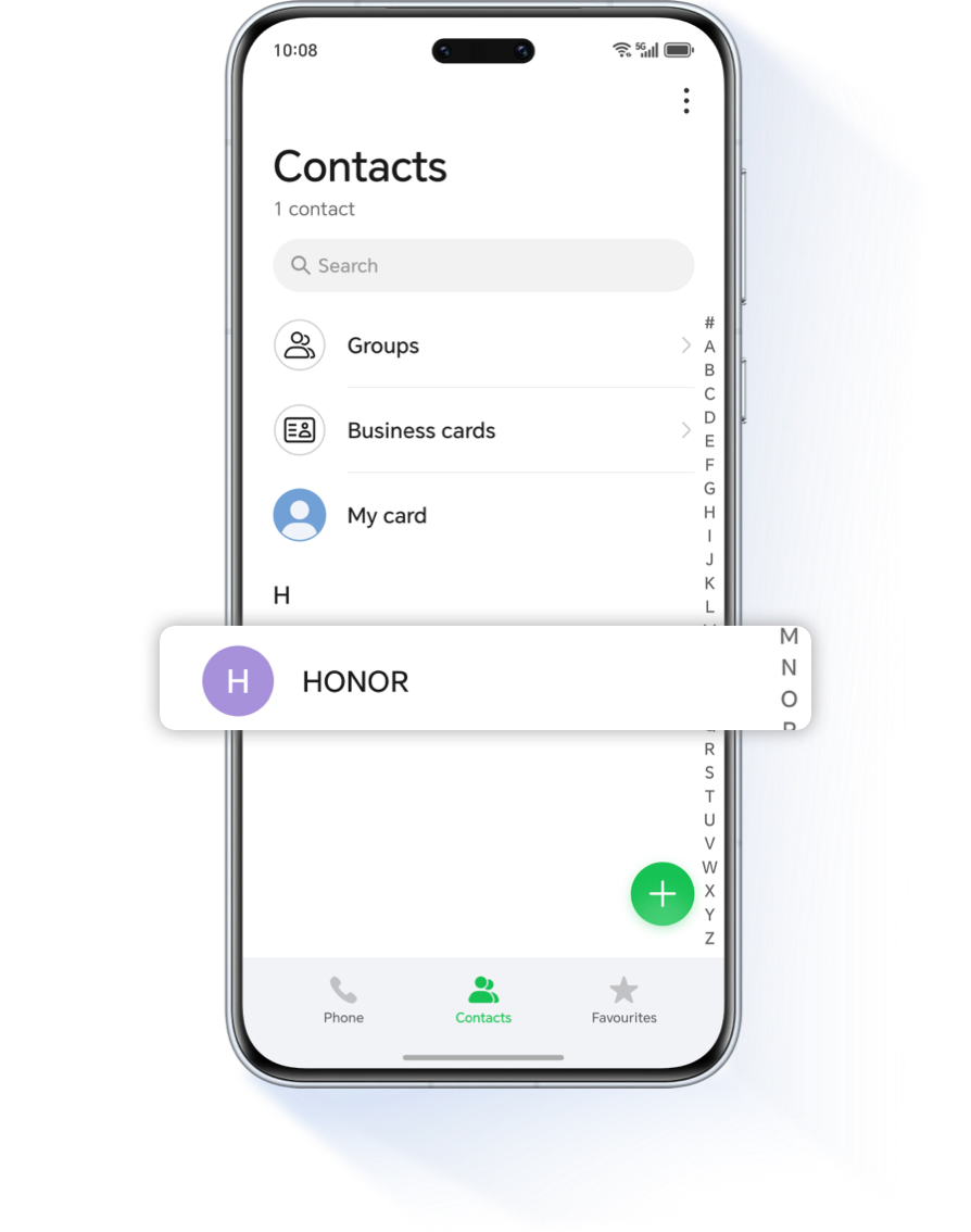 select the contact you want to set a ringtone for
