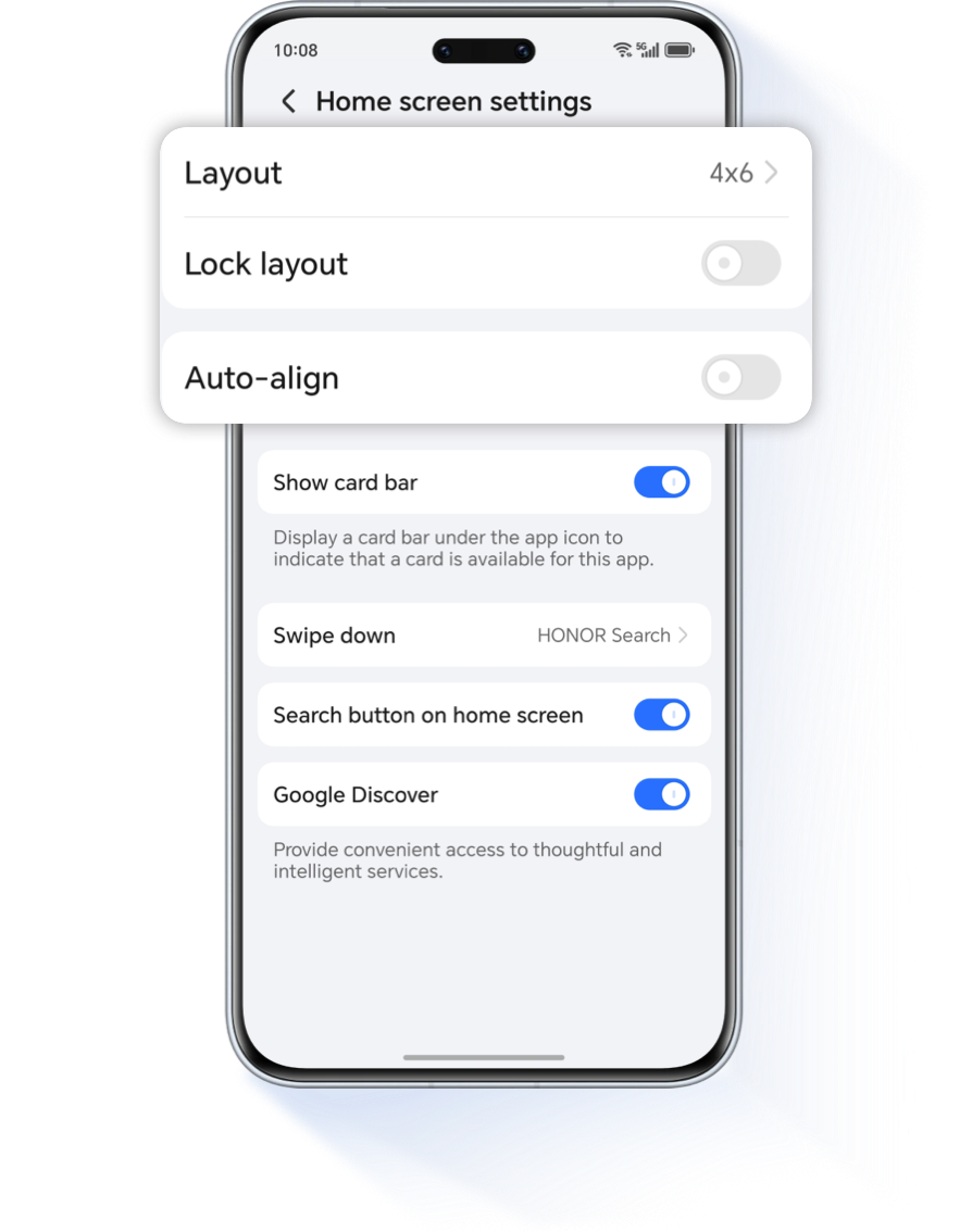 Layoutp; Lock layout;urn on Auto-align 