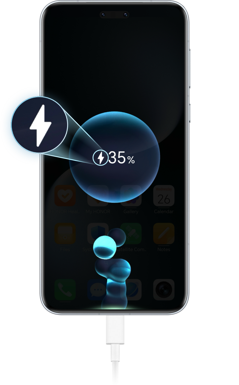 Single lightning,representing normal charging mode