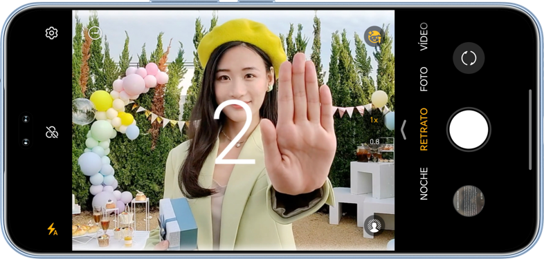 la foto se hará automáticamente.