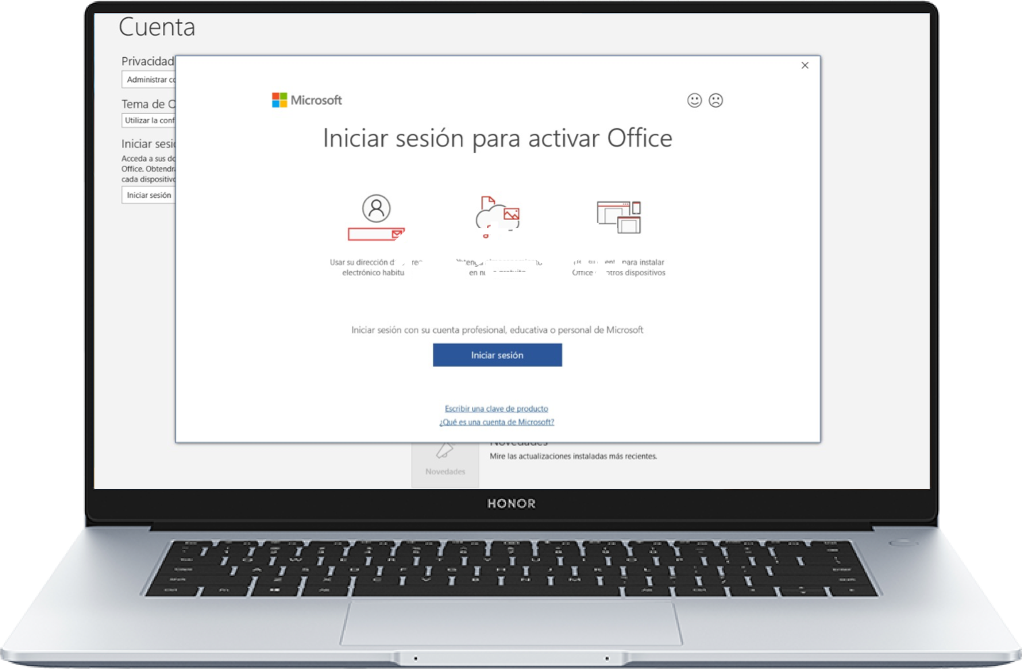 Cómo activar Office en tu computadora portátil HONOR