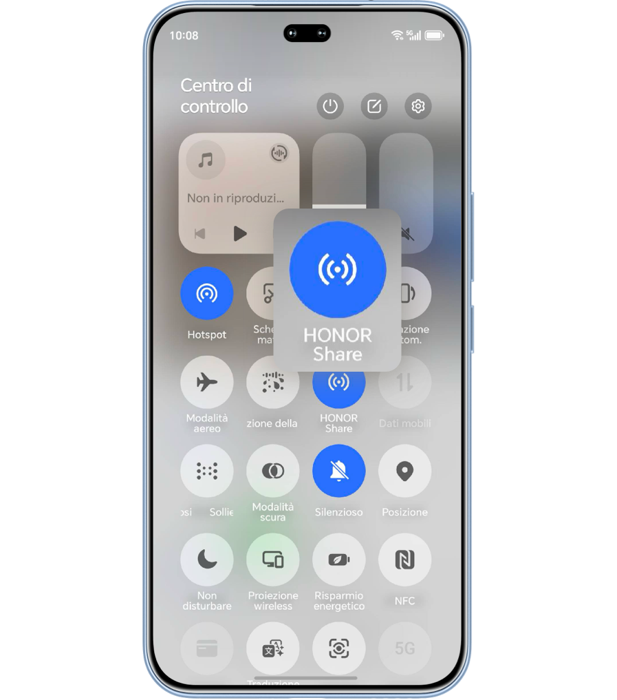 Sul tuo telefono HONOR, attiva la funzione HONOR Share.