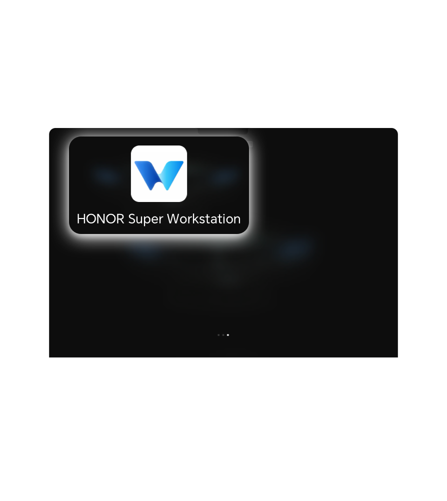 Sul tuo computer apri l'app HONOR WorkStation .