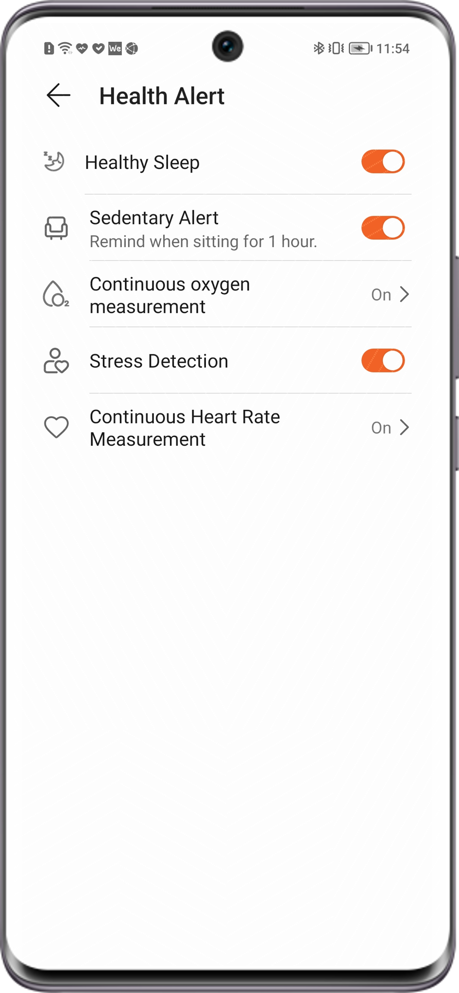 How to enable and disable Health Alert